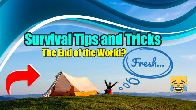 Image shows camping on a hilltop to illustrate the article "Survival tips and tricks".