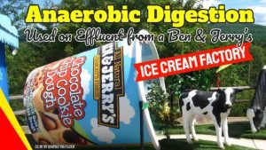 Image shows anaerobic digestion concept for Paques ice cream effluent.