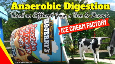 Image shows anaerobic digestion concept for Paques ice cream effluent.