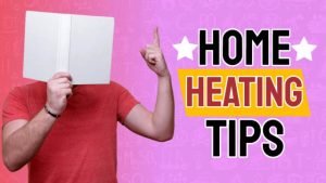 Home Heating Tips featured image showing a guy with his face deep in a DIY book.