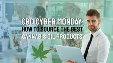 Image shows a lab for production of CBD Cyber Monday promo products.