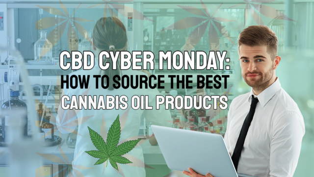 Image shows a lab for production of CBD Cyber Monday promo products.