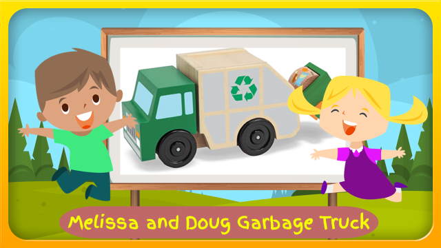 Image with text: "Melissa and Doug Garbage Truck".