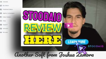 Image text: "Stoodaio AI Video Software Joshua Zamora".
