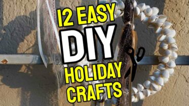 Featured image with the text: "12 Easy DIY Holiday Crafts".