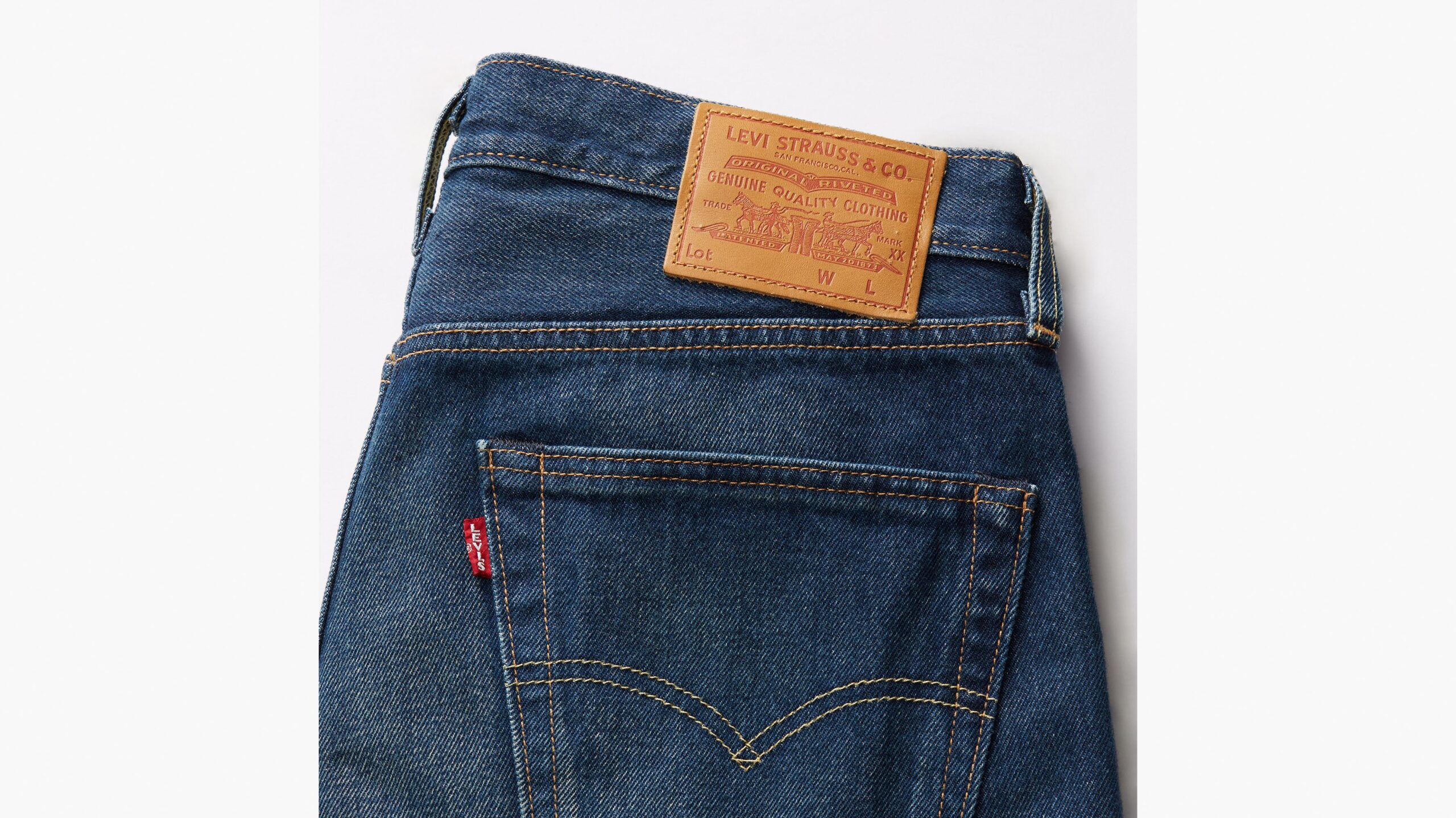 An image of the classic dark blue Levi's Jeans Style