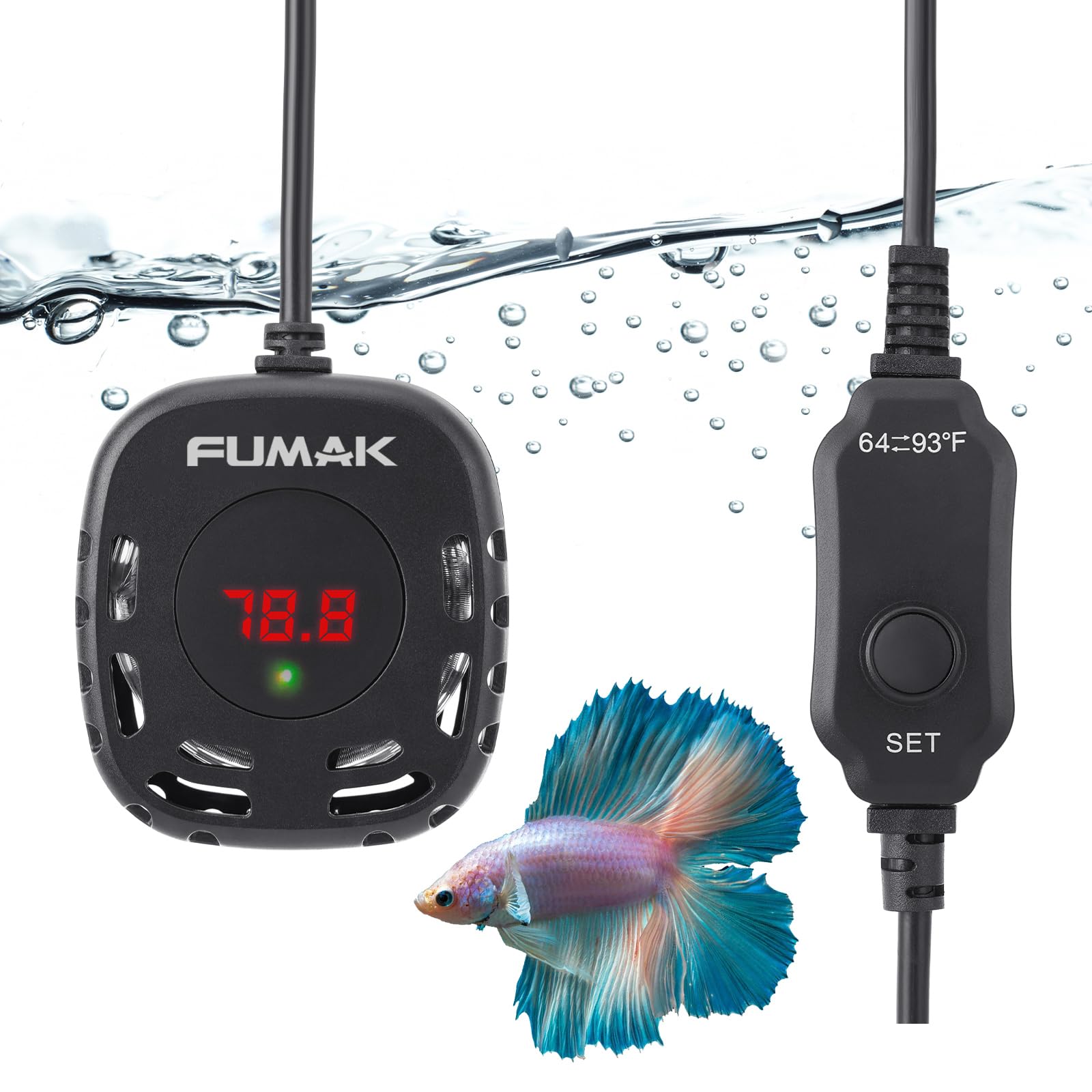 Image shows a candidate product for the Best Mini Heater for Aquarium Use.