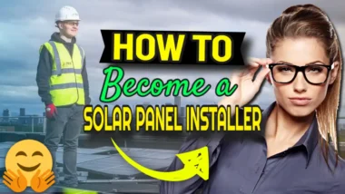 How to Become a Solar Panel Installer: Featured Image with text.