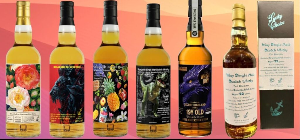 A selection of Rare Single Malt Whiskies.