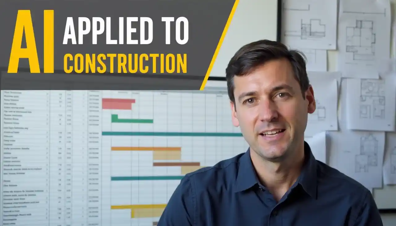 Ai applied to construction- Image Shows an Engineer explaining how to use AI tools.